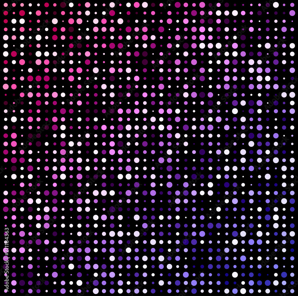 Black background with colorful dotted pattern. Black background with colorful dotted pattern.