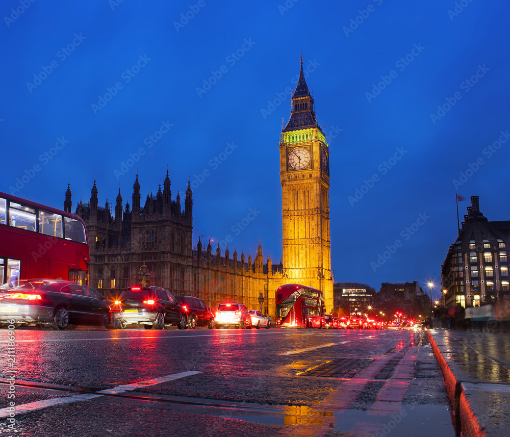 London city scene with Big Ben landmark London city scene with Big Ben landmark