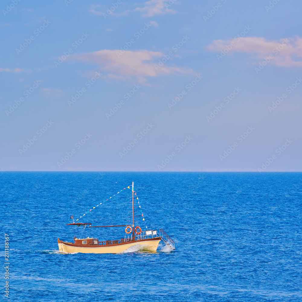 Motor Boat in the Sea