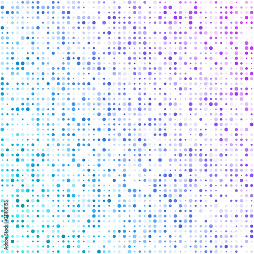 White background with colorful dotted pattern.