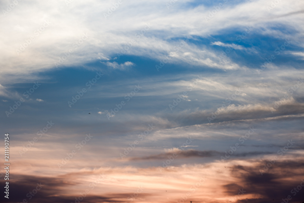 Sky gradient from warm to cold Sky gradient from warm to cold