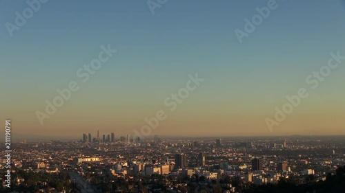 Wallpaper Mural Los Angeles Skyline Shot Torontodigital.ca