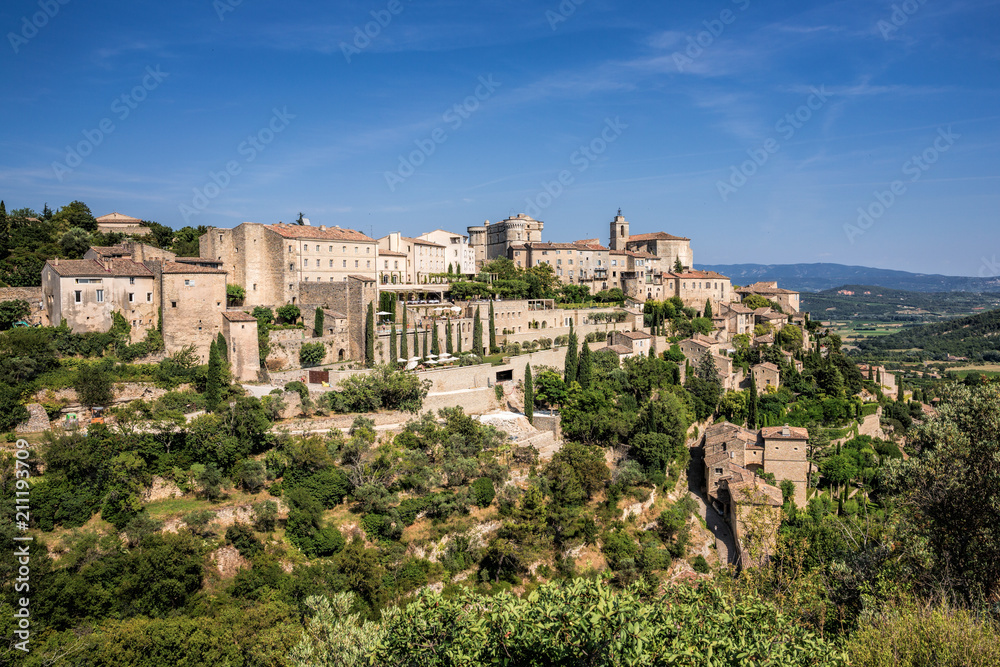The medieval hilltop town of Gordes in Provence. France