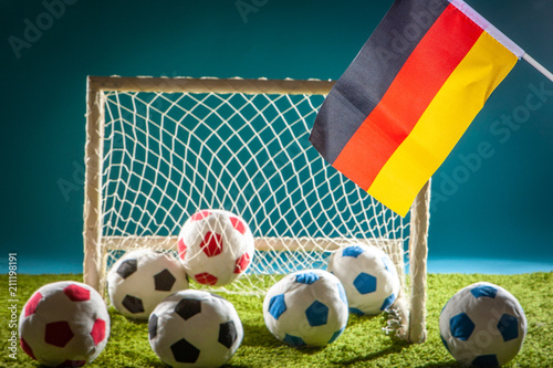 Flag of Germany. Football. ...