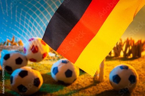 Flag of Germany. Football. ...