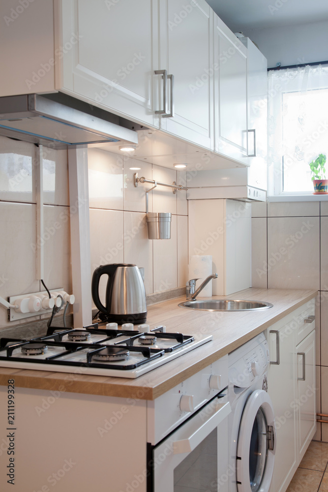 Fototapeta premium bright kitchen interior