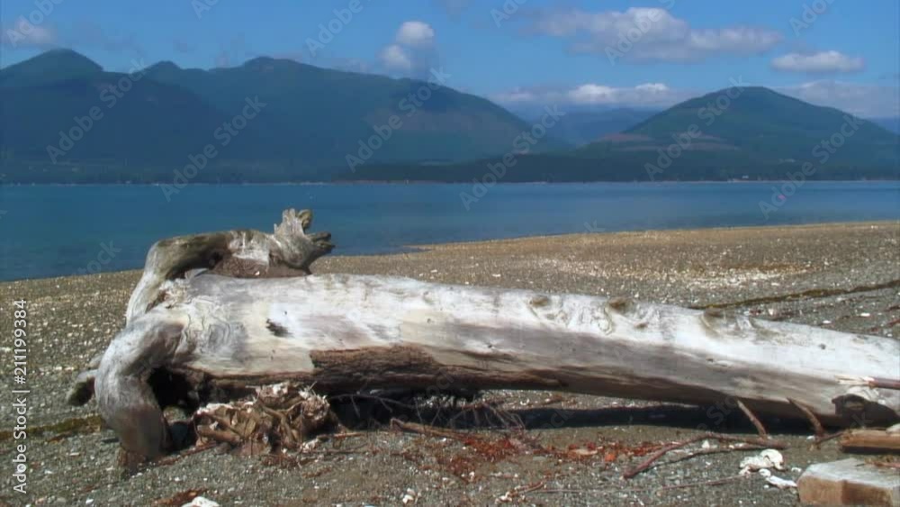 Shot of Clouds, Mountains and Shore, Hood Canal Shot of Clouds, Mountains and Shore, Hood Canal