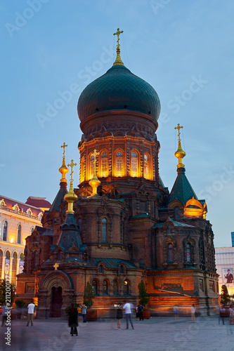 Saint Sophia Cathedral in Harbin city, China