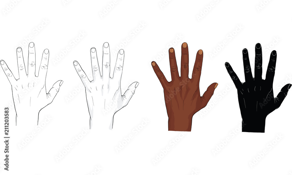 baby hand drawing vector baby hand drawing vector