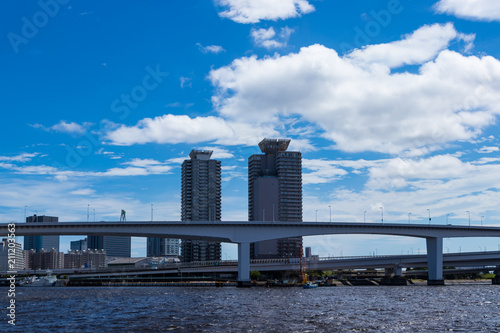 (東京都ｰ都市風景)豊洲の海浜公園から見るお台場方面 © moarave