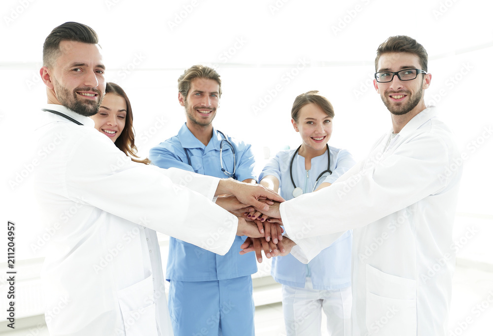 background image of a successful group of doctors on a white background background image of a successful group of doctors on a white background
