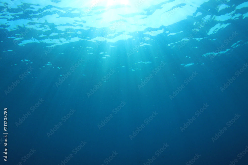 Underwater ocean background 