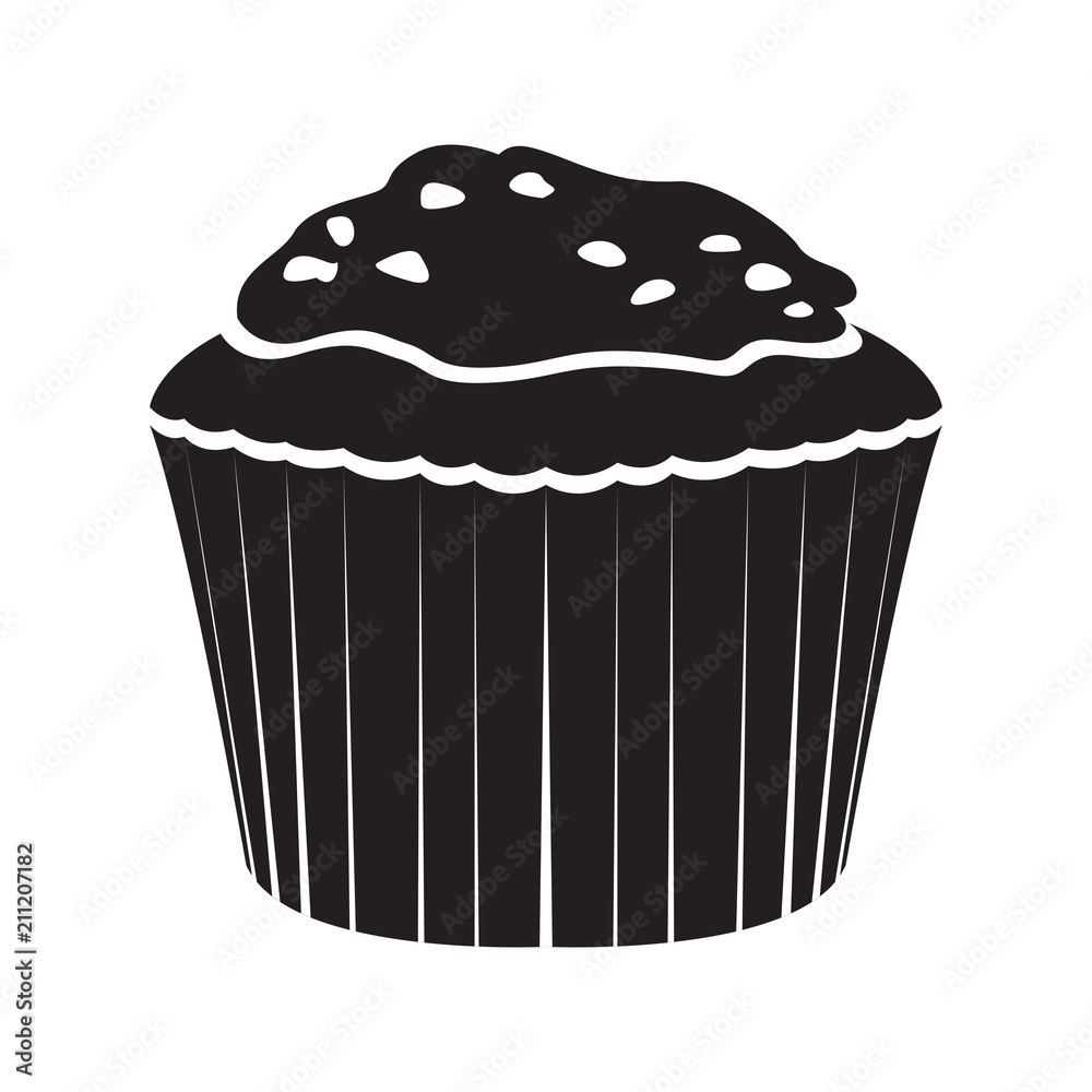 Isolated muffin icon
