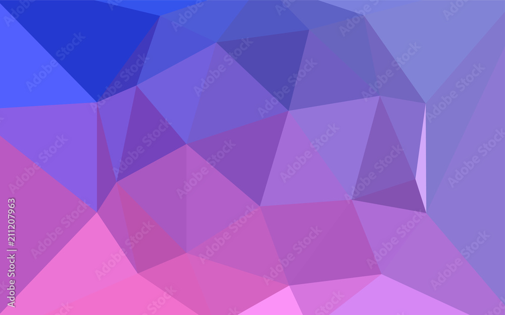 Obraz premium Light Purple, Pink vector abstract mosaic pattern.