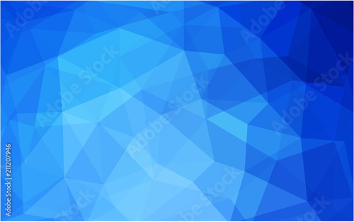 Light BLUE vector Polygon Abstract Background. Polygonal Geometric Triangle.