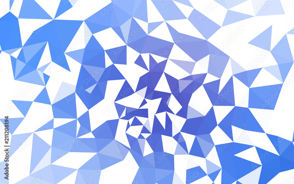 Light BLUE vector abstract polygonal template. Light BLUE vector abstract polygonal template.