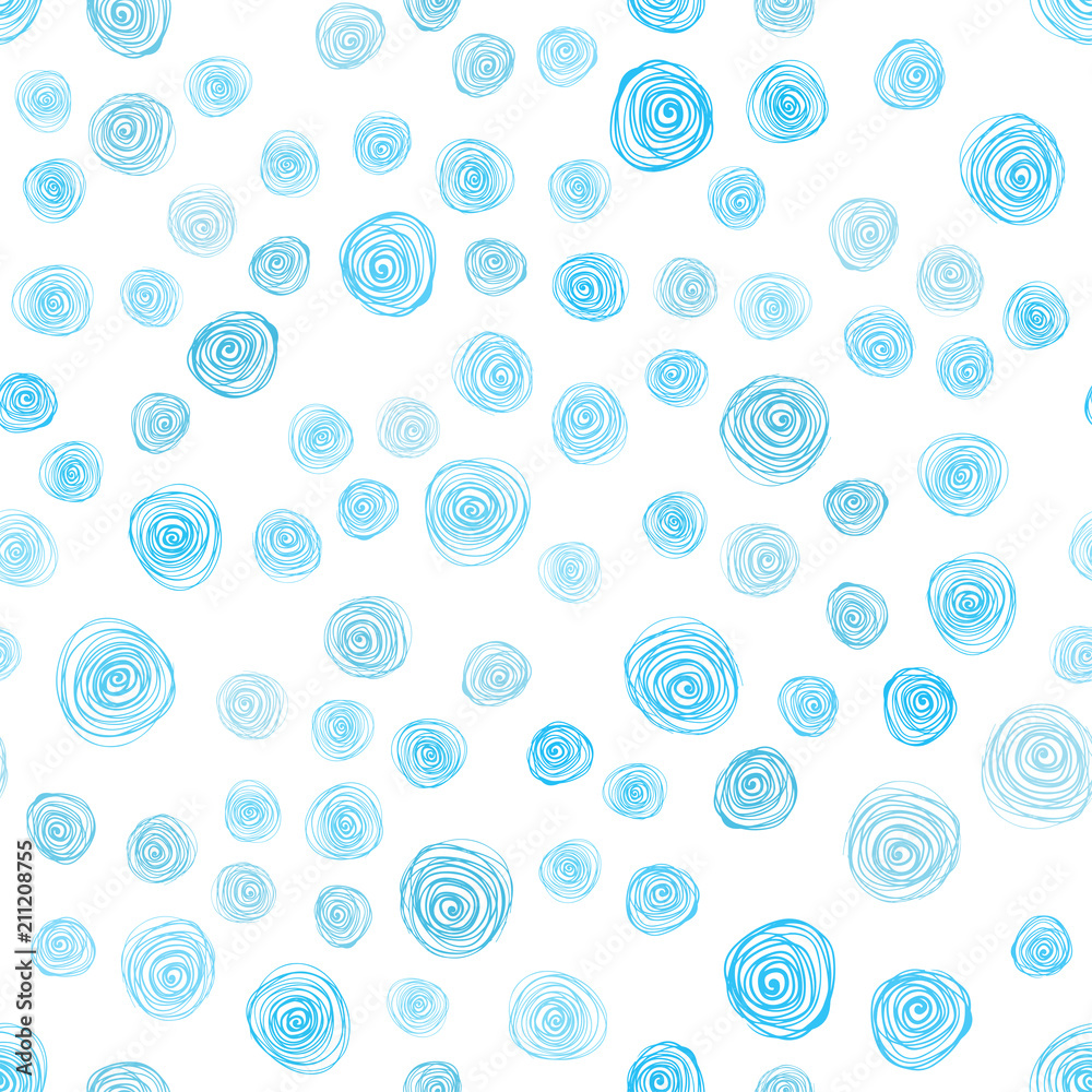 Fototapeta Light BLUE vector seamless abstract doodle wallpaper.