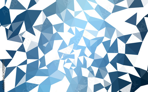 Light BLUE vector polygonal pattern.