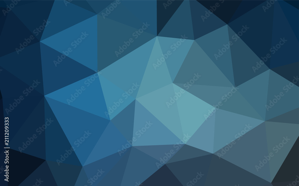 Light BLUE vector shining triangular layout. Light BLUE vector shining triangular layout.