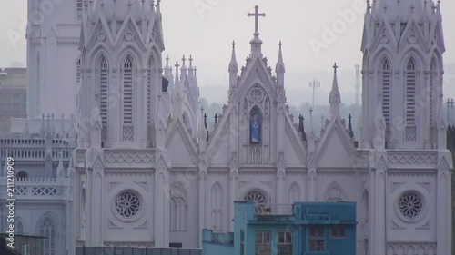 Catholic cathedral in Thrissur, India photo