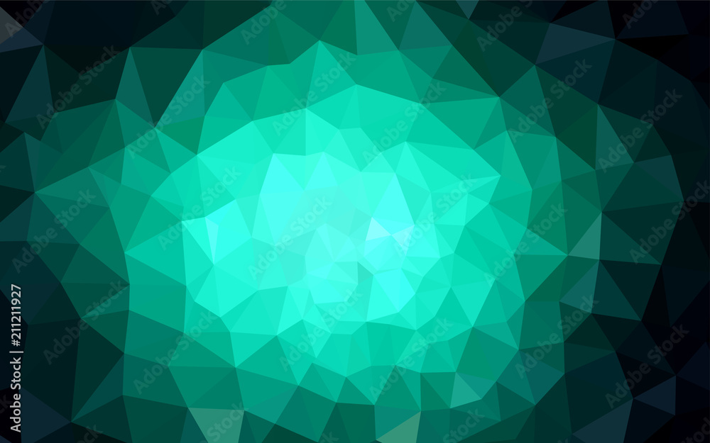 Dark Green vector triangle mosaic texture. Dark Green vector triangle mosaic texture.