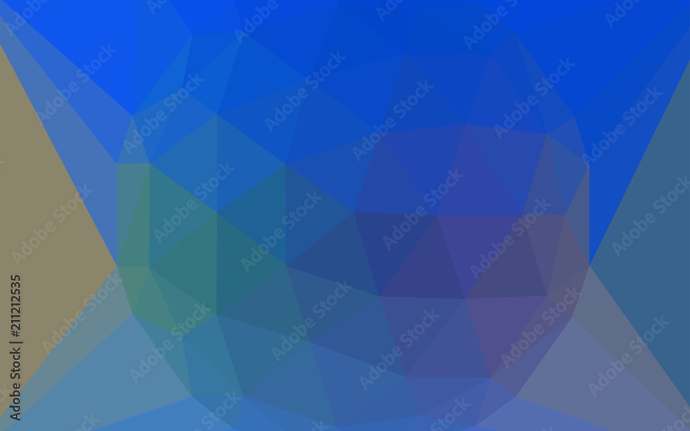 Obraz premium Light Blue, Yellow vector abstract mosaic background with a diamond.