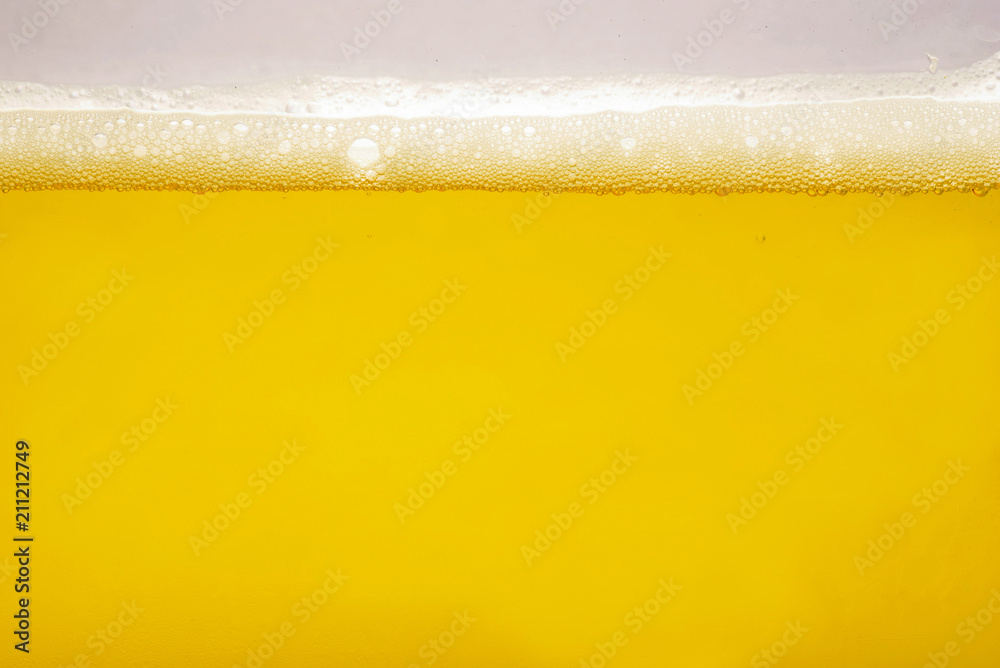 bubble beer close up, abstract background, yellow bubble beer close up, abstract background, yellow