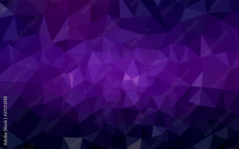 Obraz premium Dark Purple, Pink vector polygonal template.