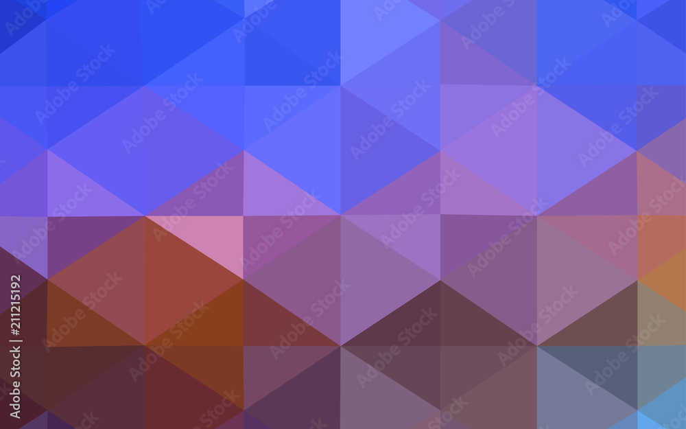 Obraz premium Light Blue, Yellow vector abstract mosaic backdrop.