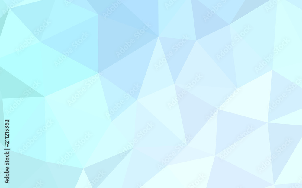 Light BLUE vector polygonal template. Light BLUE vector polygonal template.