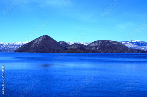 北海道、洞爺湖の風景