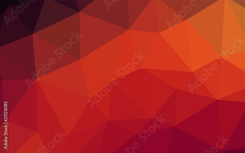 Light Orange vector polygonal pattern.