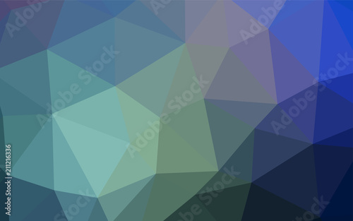 Fototapeta Naklejka Na Ścianę i Meble -  Light Green vector gradient triangles texture.