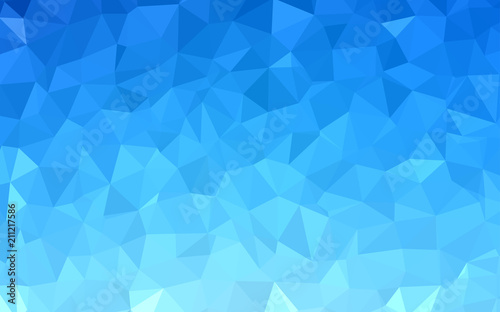 Light BLUE vector abstract polygonal pattern.