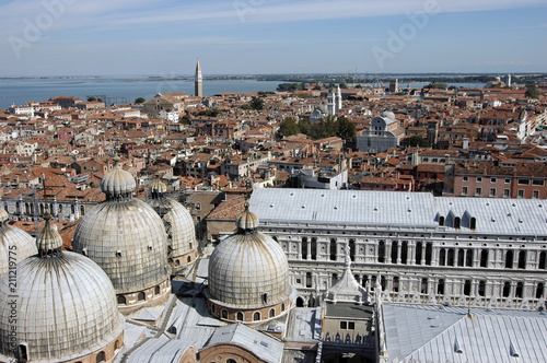 Aussicht vom Campanile, Venedig, Venetien, Italien, Europa