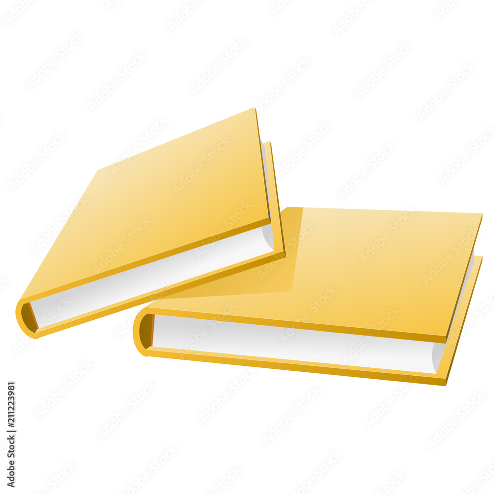 Two hardcover books one above other Two hardcover books one above other