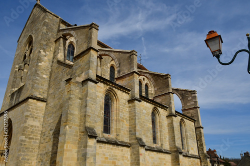 Boissy L Aillerie , France - april 6 2018 : picturesque old church photo