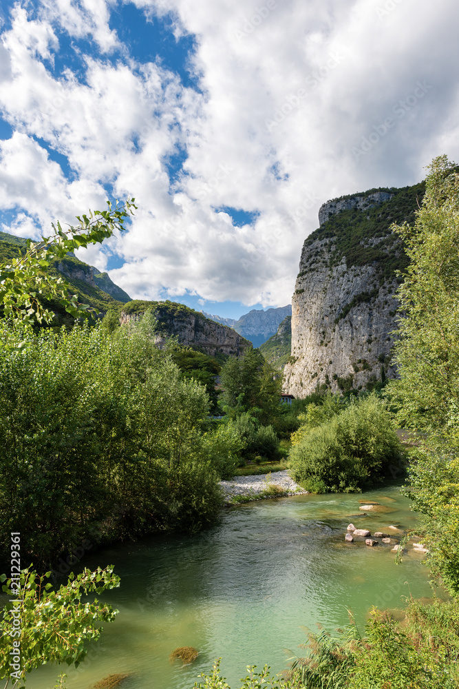 Sarca River near Sarche - Trentino Italy