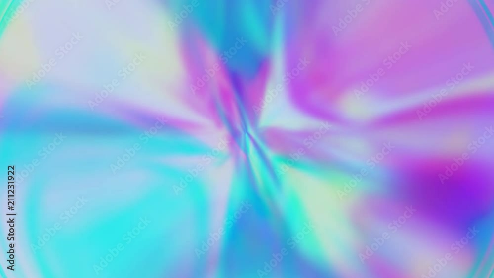 Retro Blurred 70's Psychedelic Holographic Abstract Background Loop
