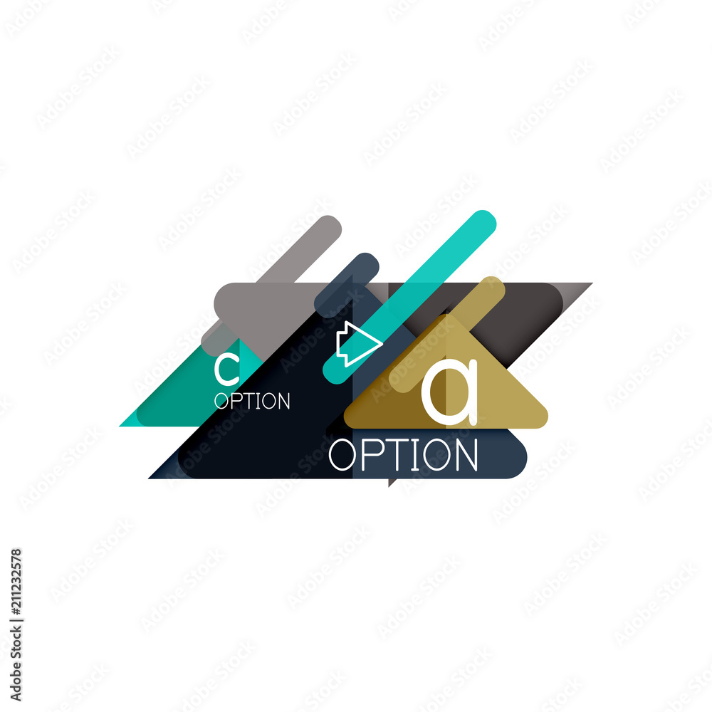 Triangle data visualization design, option infographic layout Triangle data visualization design, option infographic layout