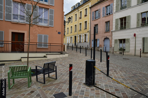 Marly le Roi; France - april 1 2018 : old village in spring photo