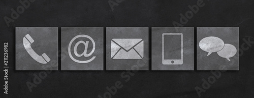 Website and Internet contact us page concept
