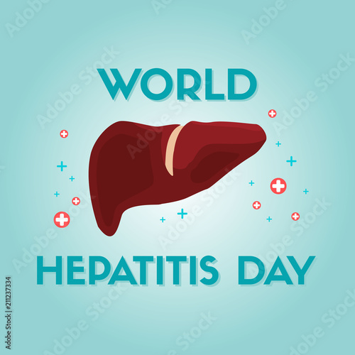 World hepatitis day design background