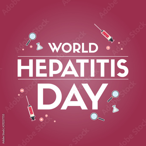 World hepatitis day greeting card