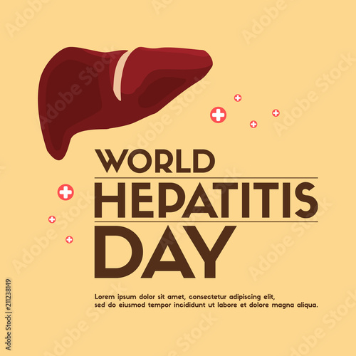 World hepatitis day design banner