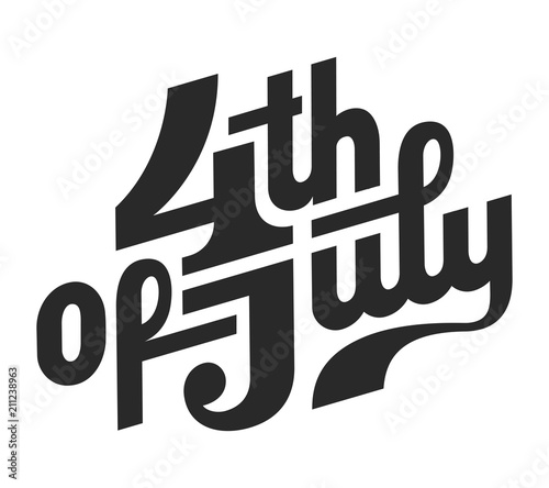 Vintage USA Independence Day concept