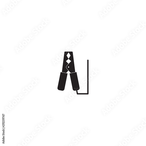 Jumper cable vector icon