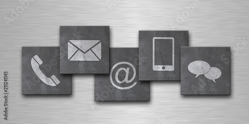 Website and Internet contact us page concept