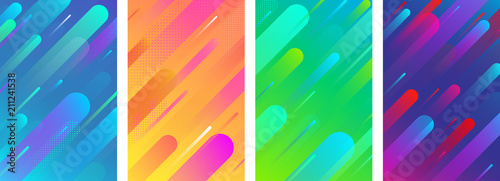 Colorful backgrounds with abstract geometric pattern.