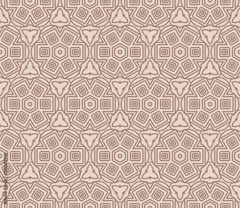 decorative ethnic ornament. Seamless vector illustration. geometric style. for printing on fabric, paper for scrapbooking, wallpaper, cover, page book.